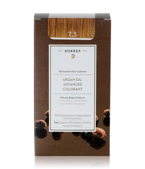 Korres Arganöl Hochentwickelte Haarcoloration Golden / Honey Blonde / Honigblond Gold 7.3 Haarkleur 1 ct