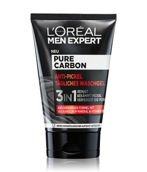 L'Oréal Men Expert Pure Carbon Anti-puistjes dagelijkse wasgel voor jeugdige mannenhuid Reinigingsgel 100 ml