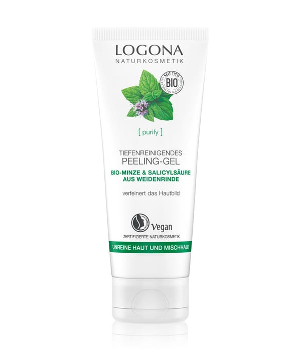 Immagine prodotto 1 di 2, Logona Menta biologica & Acido salicilico Scrub viso