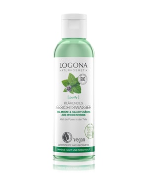 Logona Purify Oczyszczający tonik do twarzy z organiczną miętą i kwasem salicylowym z kory wierzby Woda do twarzy 125 ml