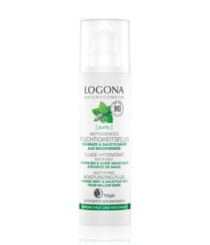 Logona Purify Mattierendes Feuchtigkeitsfluid Bio-Minze & Salicylsäure aus Weidenrinde Face Fluid 30 ml