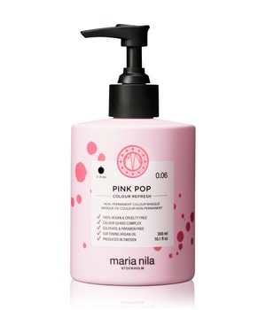 Maria Nila Colour Refresh Pink Pop delikatna odżywiająca maska bez trwałych pigmentów barwiących wytrzyma 4 – 10 umyć 0.06 300 ml można nabyć na stronie Flaconi.pl
