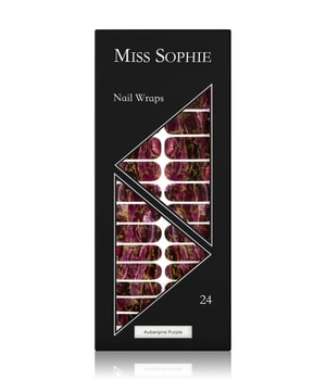 Miss Sophie Aubergine Purple Nagelsticker in Muster mit Metallic 20 g