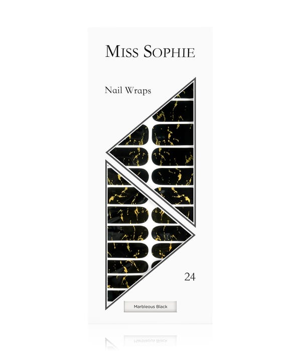 Produktbillede 1 af 4, Miss Sophie Marbleous Black Neglefolie