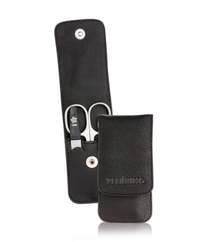 Pfeilring Trendy schwarzes Kalbsleder Kit manicure