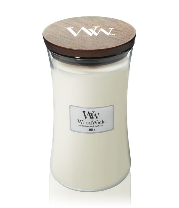 Produktbild 1 von 1, WoodWick Linen Duftkerze