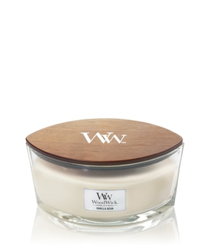 Woodwick Vanilla Bean świeczka zapachowa z drewnianym knotem (hearthwick) 453.6 g można nabyć na stronie Flaconi.pl