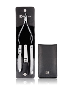 Zwilling Classic Inox Maniküre Pediküre Set 4tlg. mit Nagelknipser, Leder, schwarz Maniküre-Set