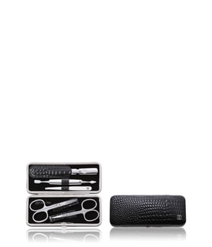 Zwilling Classic Manicureset 5-delig met nagelschaar, leer in krokodillenlook, zwart Manicureset 1 st